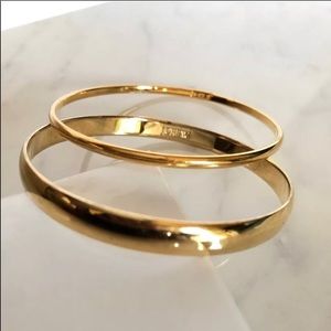 J. Crew Pair of Gold Bangle Bracelets